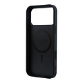 Guess Guess iPhone 18 Pro/iPhone 17 Pro Hartschalenhülle MagSafe Genarbtes PU Rundes Strasslogo - Schwarz