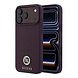 Guess Guess iPhone 18 Pro / iPhone 17 Pro Handyhülle MagSafe - genarbtes PU - Hartschale - rundes Strasslogo Bordeauxrot Guess Guess iPhone 18 Pro / iPhone 17 Pro Handyhülle MagSafe - genarbtes PU - Hartschale - rundes Strasslogo Bordeauxrot