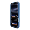 Guess Guess iPhone 18 Pro/iPhone 17 Pro Hartschalenhülle MagSafe PU 4G-Prägung Klassisches Logo - Hellblau