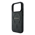 Guess Guess iPhone 18 Pro/iPhone 17 Pro Hartschalenhülle MagSafe PU 4G-Prägung Klassisches Logo - Schwarz