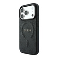 Guess Guess iPhone 18 Pro/iPhone 17 Pro Hartschalenhülle MagSafe PU 4G-Prägung Klassisches Logo - Schwarz