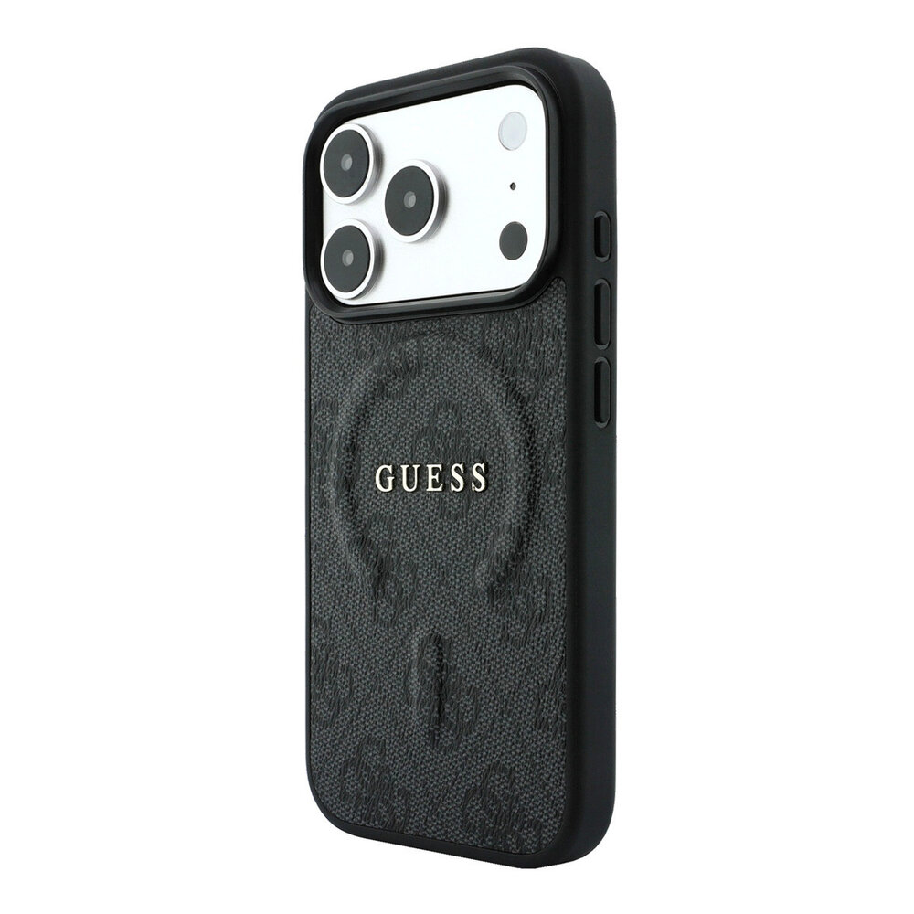 Guess Guess iPhone 18 Pro / iPhone 17 Pro Handyhülle MagSafe - Prägung - 4G - PU - Hartschale - klassisches Logo Schwarz Guess Guess iPhone 18 Pro / iPhone 17 Pro Handyhülle MagSafe - Prägung - 4G - PU - Hartschale - klassisches Logo Schwarz