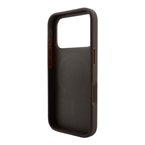 Guess Guess iPhone 18 Pro / iPhone 17 Pro Coque de téléphone MagSafe - détails en relief - 4G - PU - coque rigide - logo classique Marron Guess Guess iPhone 18 Pro / iPhone 17 Pro Coque de téléphone MagSafe - détails en relief - 4G - PU - coque rigide - logo classique Marron