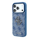 Guess Guess iPhone 18 Pro / iPhone 17 Pro Phone case 4G - PU - hard shell - large resin logo Blue Guess Guess iPhone 18 Pro / iPhone 17 Pro Phone case 4G - PU - hard shell - large resin logo Blue