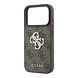 Guess Guess iPhone 18 Pro / iPhone 17 Pro Hoesje 4G - PU - harde behuizing - groot strasslogo Bruin