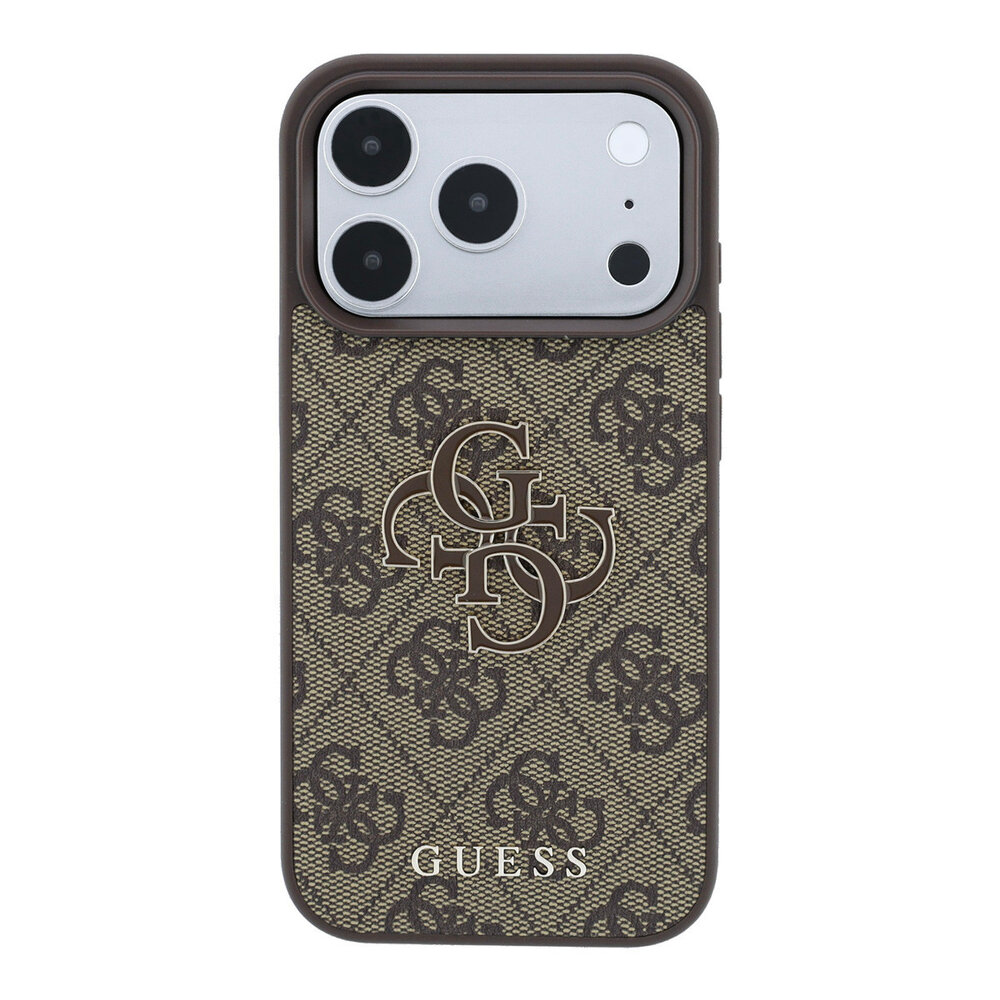 Guess Guess iPhone 18 Pro / iPhone 17 Pro Handyhülle 4G - PU - Hartschale - großes Harzlogo Braun Guess Guess iPhone 18 Pro / iPhone 17 Pro Handyhülle 4G - PU - Hartschale - großes Harzlogo Braun