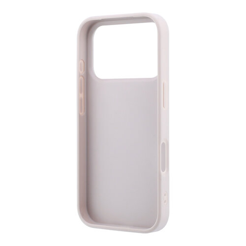 Guess Guess iPhone 18 Pro/iPhone 17 Pro Hartschalenhülle 4G PU Großes Strasslogo - Rosa