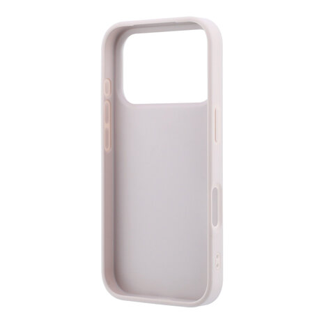 Guess Guess iPhone 18 Pro / iPhone 17 Pro Coque de téléphone 4G - PU - coque rigide - grand logo en strass Rose