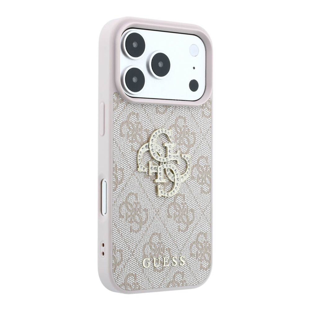 Guess Guess iPhone 18 Pro / iPhone 17 Pro Handyhülle 4G - PU - Hartschale - großes Strasslogo Rosa Guess Guess iPhone 18 Pro / iPhone 17 Pro Handyhülle 4G - PU - Hartschale - großes Strasslogo Rosa
