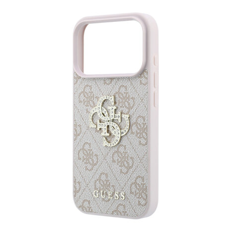 Guess Guess iPhone 18 Pro / iPhone 17 Pro Handyhülle 4G - PU - Hartschale - großes Strasslogo Rosa Guess Guess iPhone 18 Pro / iPhone 17 Pro Handyhülle 4G - PU - Hartschale - großes Strasslogo Rosa