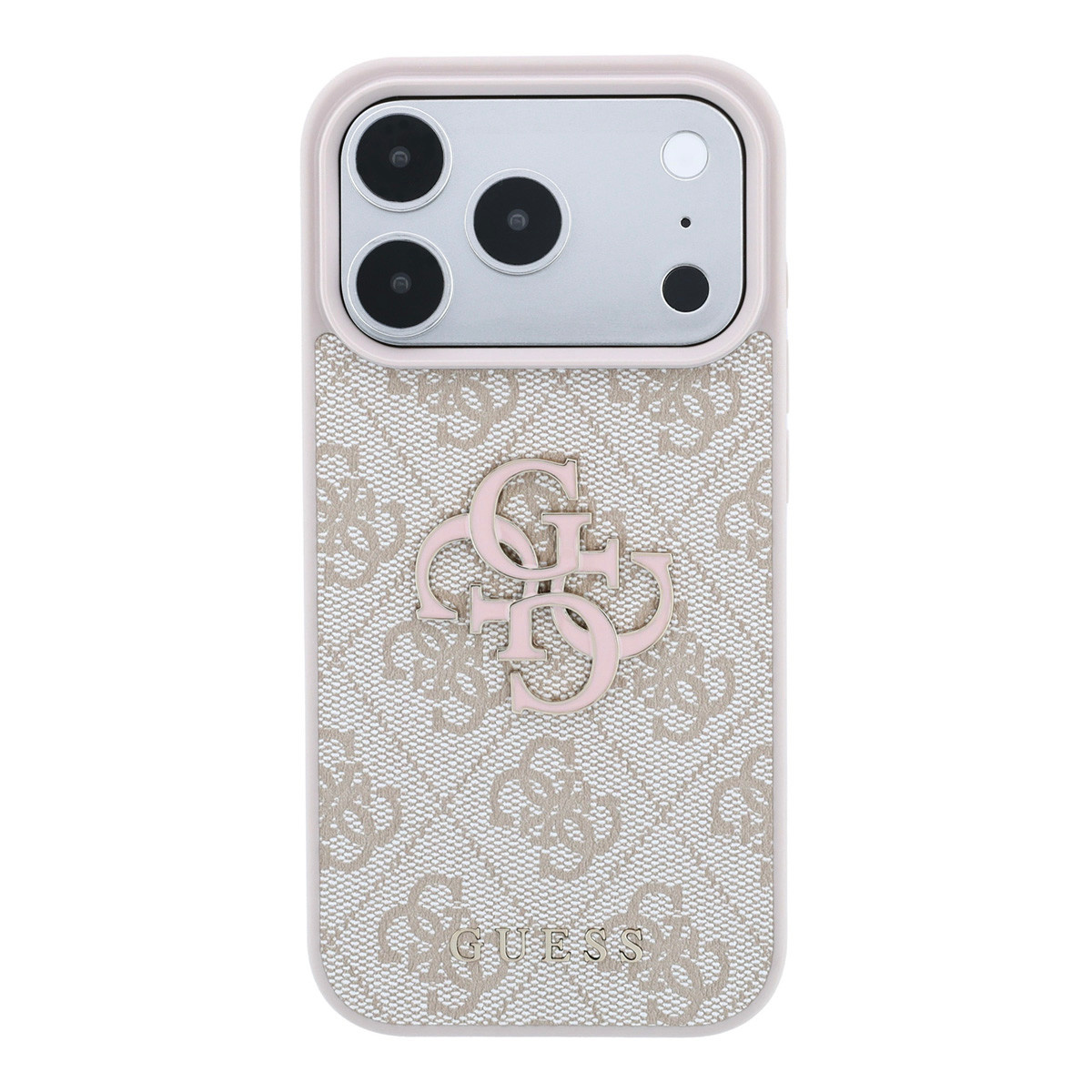 Guess Guess iPhone 18 Pro / iPhone 17 Pro Hoesje 4G - PU - harde behuizing - groot logo van hars Roze, foto 3 van 6