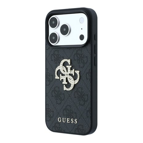 Guess Guess iPhone 18 Pro / iPhone 17 Pro Handyhülle 4G - PU - Hartschale - großes Strasslogo Schwarz Guess Guess iPhone 18 Pro / iPhone 17 Pro Handyhülle 4G - PU - Hartschale - großes Strasslogo Schwarz