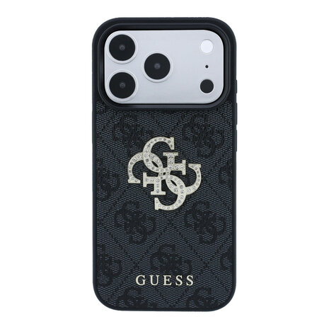 Guess Guess iPhone 18 Pro / iPhone 17 Pro Handyhülle 4G - PU - Hartschale - großes Strasslogo Schwarz Guess Guess iPhone 18 Pro / iPhone 17 Pro Handyhülle 4G - PU - Hartschale - großes Strasslogo Schwarz