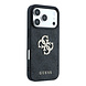 Guess Guess iPhone 18 Pro / iPhone 17 Pro Hoesje 4G - PU - harde behuizing - groot strasslogo Zwart