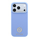 Guess Guess iPhone 18 Pro Max / iPhone 17 Pro Max Phone case MagSafe - grained PU - hard shell - round rhinestone logo Light blue Guess Guess iPhone 18 Pro Max / iPhone 17 Pro Max Phone case MagSafe - grained PU - hard shell - round rhinestone logo Light blue