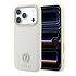 Guess iPhone 18 Pro Max / iPhone 17 Pro Max Hoesje MagSafe - generfd PU - harde behuizing - rond strasslogo Beige Guess iPhone 18 Pro Max / iPhone 17 Pro Max Hoesje MagSafe - generfd PU - harde behuizing - rond strasslogo Beige