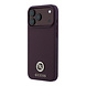 Guess Guess iPhone 18 Pro Max / iPhone 17 Pro Max Phone case MagSafe - grained PU - hard shell - round rhinestone logo