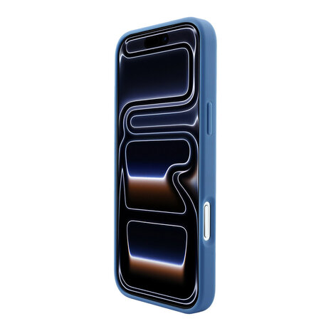 Guess Guess iPhone 18 Pro Max / iPhone 17 Pro Max Phone case MagSafe - embossed detailing - 4G - PU - hard shell - classic logo Light blue