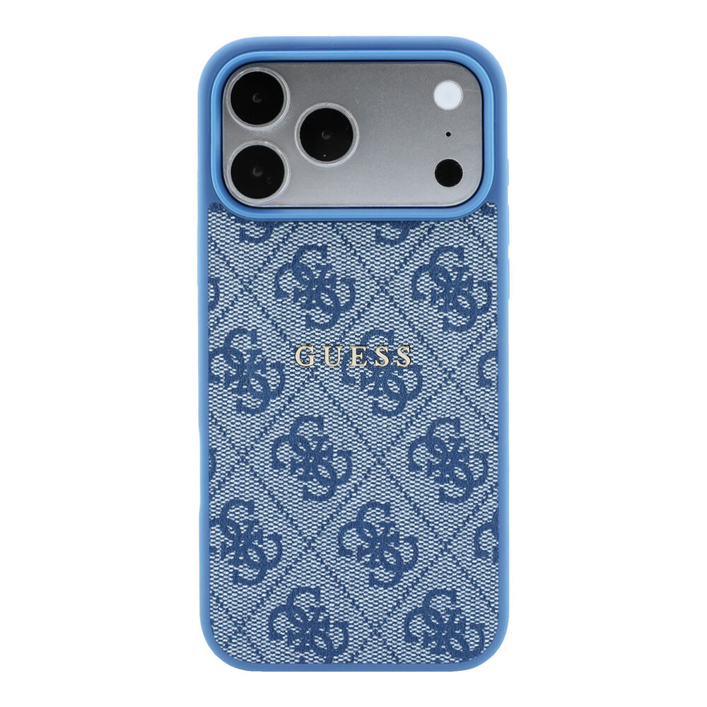 Guess Guess iPhone 18 Pro Max / iPhone 17 Pro Max Hoesje MagSafe - reliëf - 4G - PU - harde behuizing - klassiek logo Lichtblauw Guess Guess iPhone 18 Pro Max / iPhone 17 Pro Max Hoesje MagSafe - reliëf - 4G - PU - harde behuizing - klassiek logo Lichtblauw