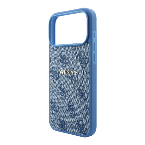 Guess Guess iPhone 18 Pro Max / iPhone 17 Pro Max Hoesje MagSafe - reliëf - 4G - PU - harde behuizing - klassiek logo Lichtblauw Guess Guess iPhone 18 Pro Max / iPhone 17 Pro Max Hoesje MagSafe - reliëf - 4G - PU - harde behuizing - klassiek logo Lichtblauw