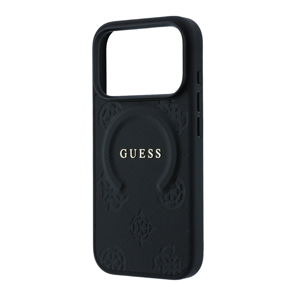Guess Guess iPhone 18 Pro Max / iPhone 17 Pro Max Handyhülle MagSafe - Saffiano - Hartschale - Peony - Ringständer Schwarz Guess Guess iPhone 18 Pro Max / iPhone 17 Pro Max Handyhülle MagSafe - Saffiano - Hartschale - Peony - Ringständer Schwarz