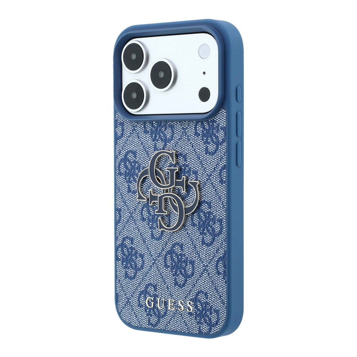 Guess Guess iPhone 18 Pro Max / iPhone 17 Pro Max Hoesje 4G - PU - harde behuizing - groot logo van hars Blauw, foto 2 van 6