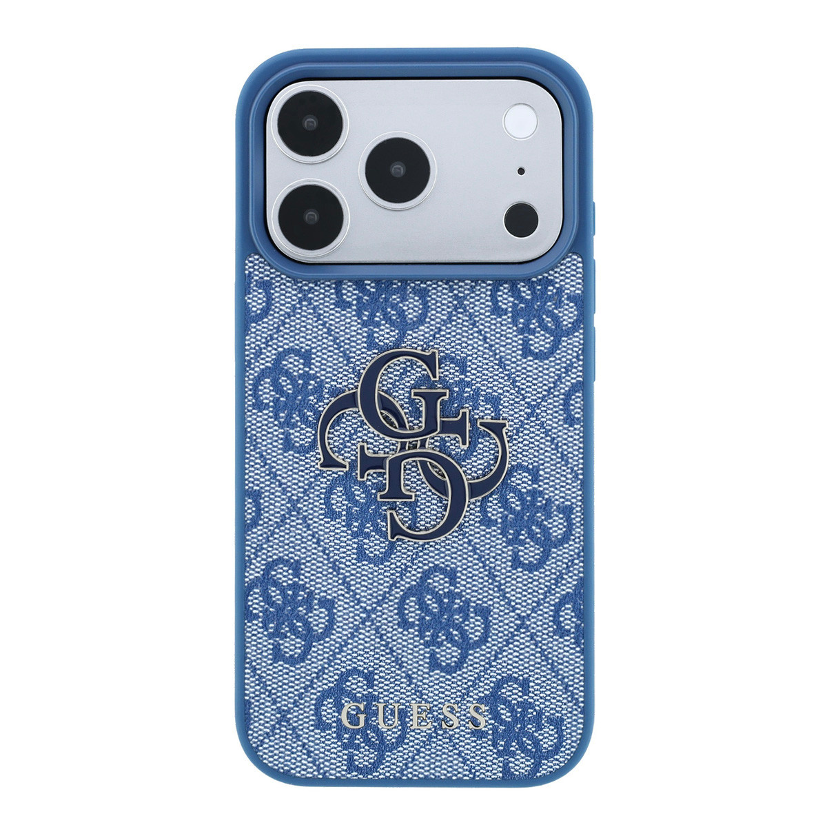 Guess Guess iPhone 18 Pro Max / iPhone 17 Pro Max Hoesje 4G - PU - harde behuizing - groot logo van hars Blauw, foto 3 van 6