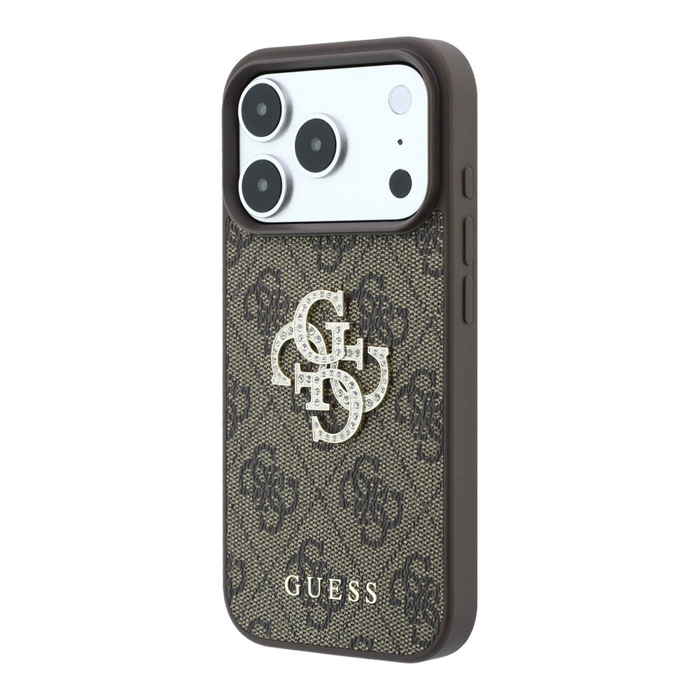 Guess Guess iPhone 18 Pro Max / iPhone 17 Pro Max Handyhülle 4G - PU - Hartschale - großes Strasslogo Braun Guess Guess iPhone 18 Pro Max / iPhone 17 Pro Max Handyhülle 4G - PU - Hartschale - großes Strasslogo Braun