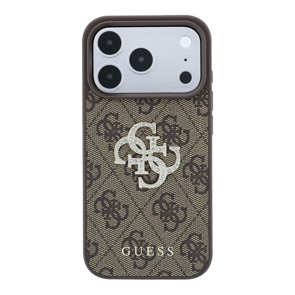 Guess Guess iPhone 18 Pro Max / iPhone 17 Pro Max Handyhülle 4G - PU - Hartschale - großes Strasslogo Braun Guess Guess iPhone 18 Pro Max / iPhone 17 Pro Max Handyhülle 4G - PU - Hartschale - großes Strasslogo Braun