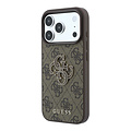 Guess Guess iPhone 18 Pro Max/iPhone 17 Pro Max Hartschalenhülle PU 4G Großes Kunstharzlogo - Braun
