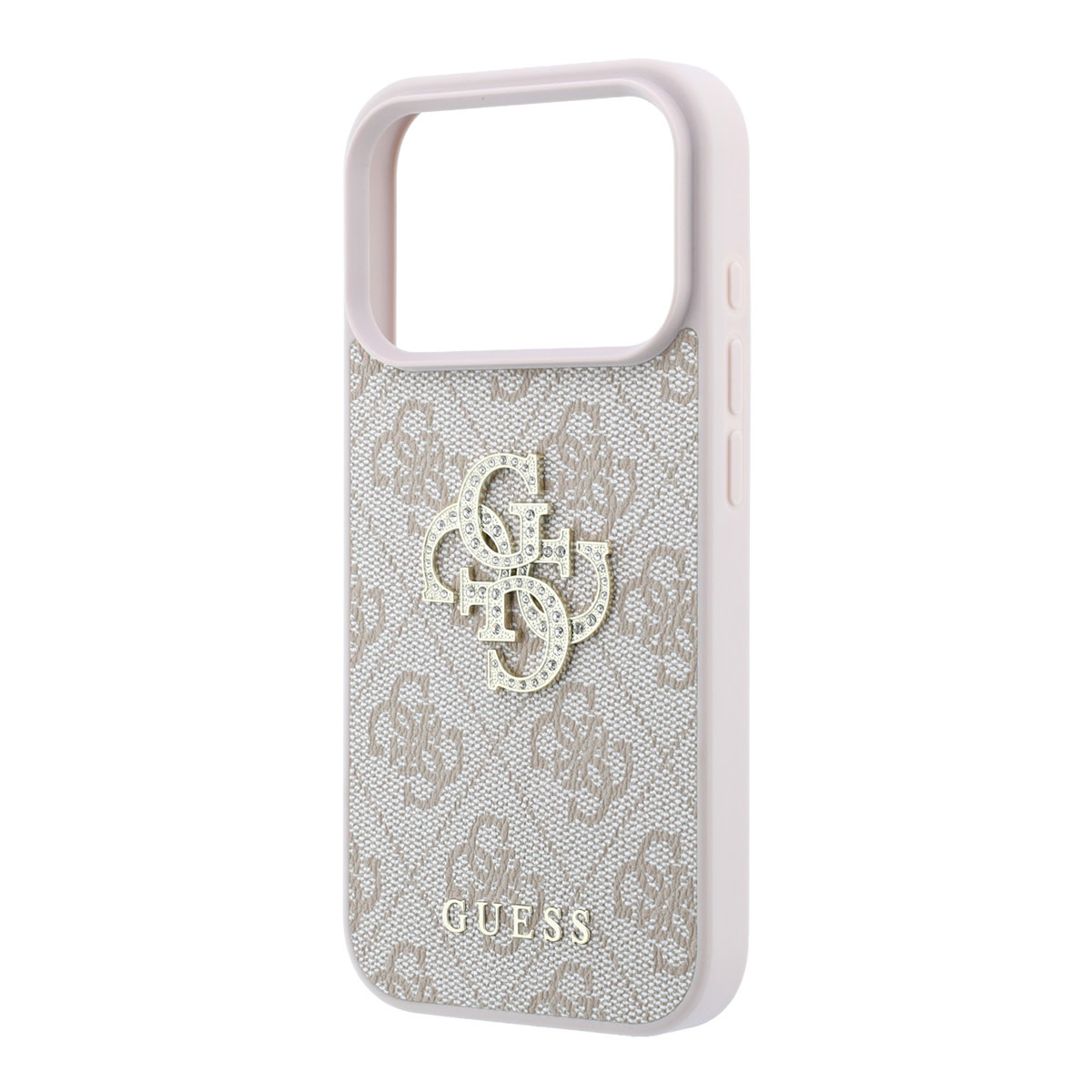 Guess Guess iPhone 18 Pro Max / iPhone 17 Pro Max Hoesje 4G - PU - harde behuizing - groot strasslogo Roze, foto 6 van 6