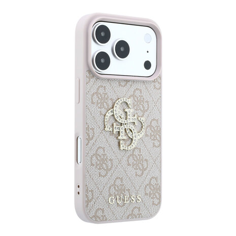 Guess Guess iPhone 18 Pro Max / iPhone 17 Pro Max Handyhülle 4G - PU - Hartschale - großes Strasslogo Rosa Guess Guess iPhone 18 Pro Max / iPhone 17 Pro Max Handyhülle 4G - PU - Hartschale - großes Strasslogo Rosa