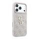 Guess Guess iPhone 18 Pro Max / iPhone 17 Pro Max Coque de téléphone 4G - PU - coque rigide - grand logo en strass Rose