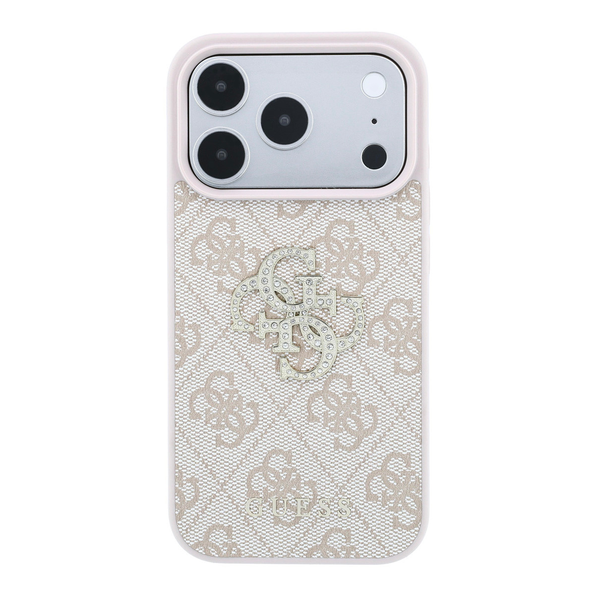 Guess Guess iPhone 18 Pro Max / iPhone 17 Pro Max Hoesje 4G - PU - harde behuizing - groot strasslogo Roze, foto 3 van 6