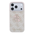 Guess Guess iPhone 18 Pro Max/iPhone 17 Pro Max Hartschalenhülle PU 4G Großes Kunstharzlogo - Rosa