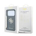Guess Guess iPhone 18 Pro Max/iPhone 17 Pro Max Hartschalenhülle 4G PU Großes Strasslogo - Schwarz