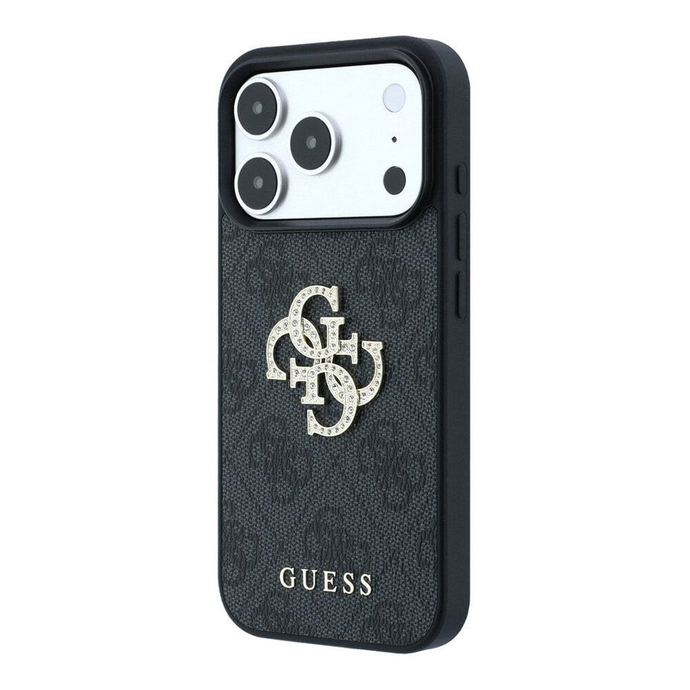Guess Guess iPhone 18 Pro Max / iPhone 17 Pro Max Handyhülle 4G - PU - Hartschale - großes Strasslogo Schwarz Guess Guess iPhone 18 Pro Max / iPhone 17 Pro Max Handyhülle 4G - PU - Hartschale - großes Strasslogo Schwarz