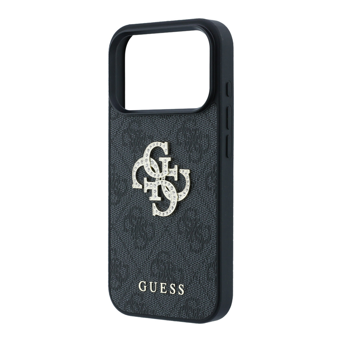 Guess Guess iPhone 18 Pro Max / iPhone 17 Pro Max Hoesje 4G - PU - harde behuizing - groot strasslogo Zwart, foto 6 van 6