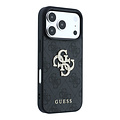 Guess Guess iPhone 18 Pro Max/iPhone 17 Pro Max Hartschalenhülle 4G PU Großes Strasslogo - Schwarz