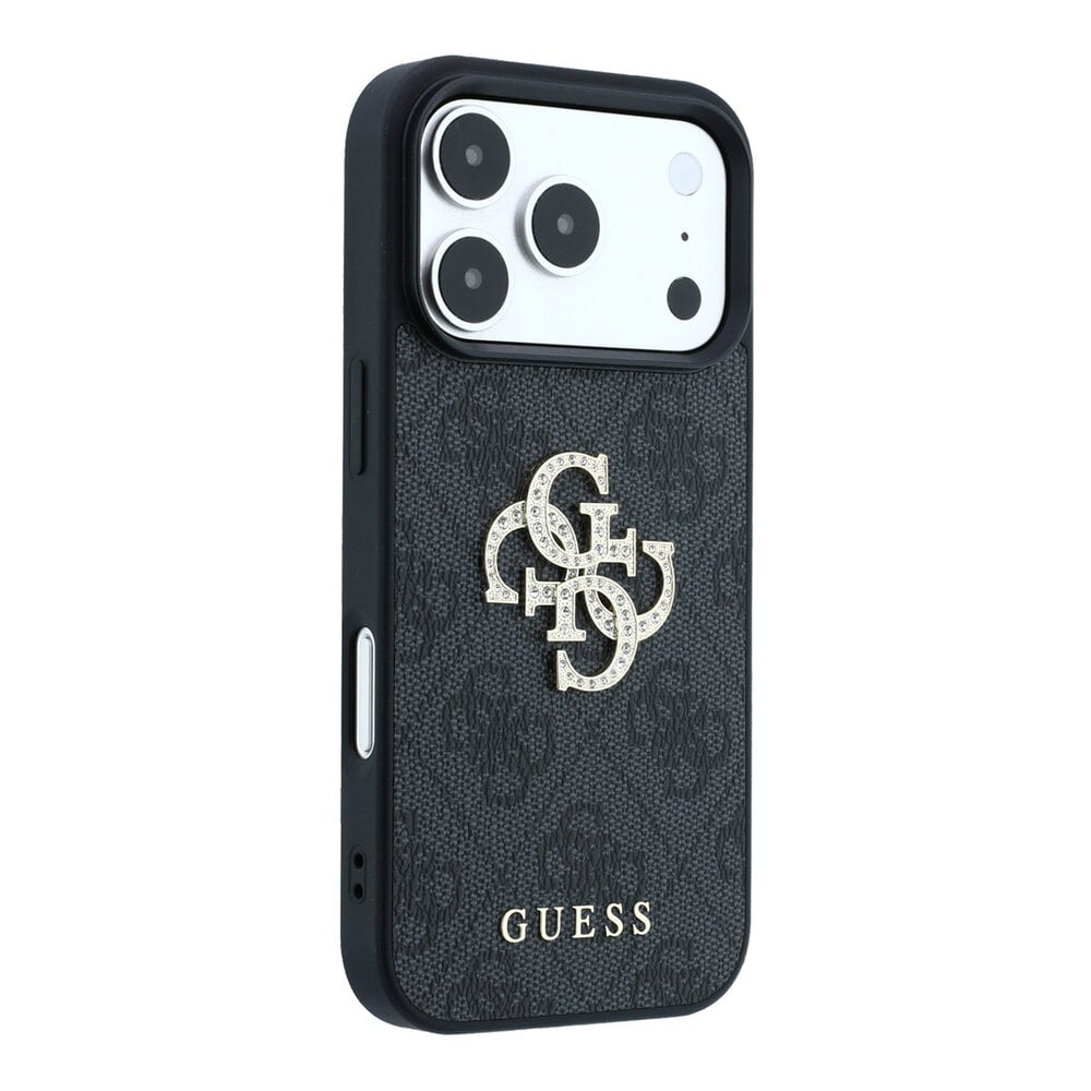 Guess Guess iPhone 18 Pro Max / iPhone 17 Pro Max Handyhülle 4G - PU - Hartschale - großes Strasslogo Schwarz Guess Guess iPhone 18 Pro Max / iPhone 17 Pro Max Handyhülle 4G - PU - Hartschale - großes Strasslogo Schwarz