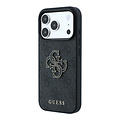 Guess Guess iPhone 18 Pro Max/iPhone 17 Pro Max Hartschalenhülle PU 4G Großes Kunstharzlogo - Schwarz