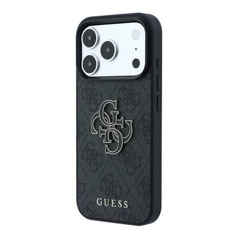 Guess Guess iPhone 18 Pro Max / iPhone 17 Pro Max Hoesje 4G - PU - harde behuizing - groot logo van hars Zwart Guess Guess iPhone 18 Pro Max / iPhone 17 Pro Max Hoesje 4G - PU - harde behuizing - groot logo van hars Zwart