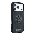 Guess Guess iPhone 18 Pro Max/iPhone 17 Pro Max Hartschalenhülle PU 4G Großes Kunstharzlogo - Schwarz