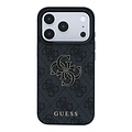 Guess Guess iPhone 18 Pro Max/iPhone 17 Pro Max Hartschalenhülle PU 4G Großes Kunstharzlogo - Schwarz