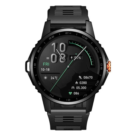 Green Lion Green Lion Force Smartwatch Zwart Green Lion Green Lion Force Smartwatch Zwart