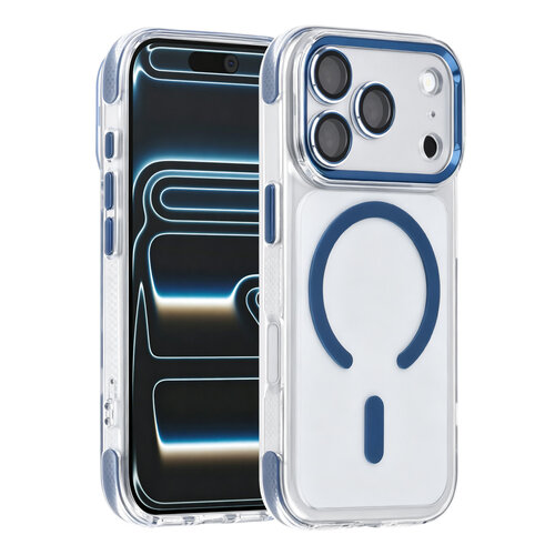 TUNIQ TUNIQ iPhone 18 Pro/iPhone 17 Pro Handyhülle MagSafe PC Airbag - Dunkelblau
