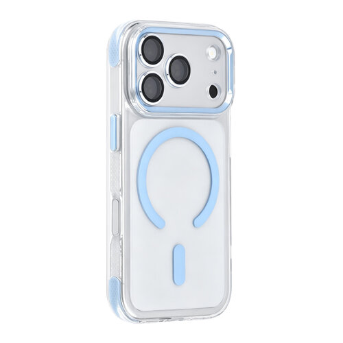 TUNIQ TUNIQ iPhone 18 Pro/iPhone 17 Pro Coque Airbag MagSafe en TPU et PC - Bleu clair