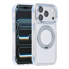 TUNIQ iPhone 18 Pro/iPhone 17 Pro Coque MagSafe avec support à 360° - Bleu clair