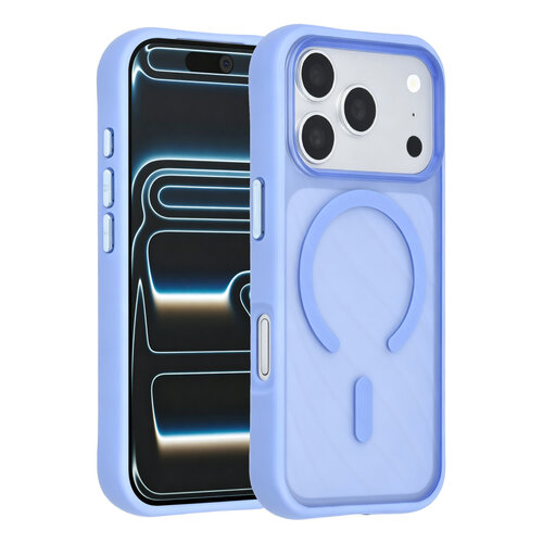 TUNIQ TUNIQ iPhone 18 Pro/iPhone 17 Pro Patterned MagSafe case with Skin Touch - Light blue