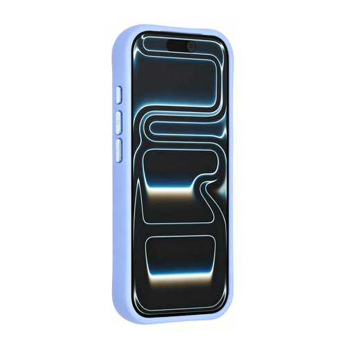 TUNIQ TUNIQ iPhone 18 Pro/iPhone 17 Pro MagSafe-Hülle mit Muster und Skin Touch - Hellblau